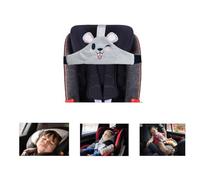 PeiDog Souris, motif gris, support pour la tête du siège de voiture pour bébé, ceinture de sommeil fixe pour siège de voiture, sangle de tête pour tout-petits et enfants (Gris).