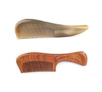 Peigne 2pcs peigne de cheveux large dent les cheveux fins fines peignes de cheveux brosse à cheveux, peigne de poignée de soins aux cheveux, for les cheveux bouclés, humides, secs et épais Peigne à Ch