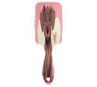 Peigne 3D en forme de cœur marron pour chien, brosse antistatique, brosse démêlante pour homme