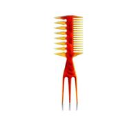 Peigne 5pc Wide Teeth Hairbrush Men Hair Beard Trim Hairdressing Brush Hairstyle Barber Styling Tools Salon Accessories(Orange)