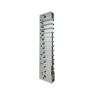 Peigne à 10 trous pour harmonica de bouche lisse en aluminium de rechange pour harpe en C