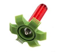 Peigne à ailettes de radiateur, outil de redresseur de bobine AC pour climatiseur, condensateur et évaporateur, kit de réparation d'aileron courbé avec poignée de tournevis, pour nettoyage d'entretien