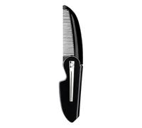 Peigne à barbe - Brosse à barbe portable - Brosse à moustache - Peigne de poche pliable fait à la main pour homme - Pour voyage, salon de coiffure, maison, chambre, dressing