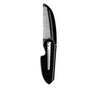 Peigne à barbe - Brosse à moustache portable, peigne de poche pliable fait à la main pour homme - pour salon de coiffure, maison, dortoir, sac à main, dressing