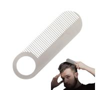 Peigne à barbe en acier inoxydable, peigne à moustache et barbe, peigne pour le soin des cheveux, peigne pour le coiffage et les soins quotidiens à tout moment et n'importe où avec ce peigne