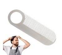 Peigne à barbe en acier inoxydable, petit peigne de poche, peignes à cheveux de commode | Peigne à moustache pour différentes occasions, ce qui facilite l'entretien de votre barbe