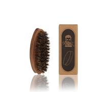 Peigne à barbe en bois de luxe en option brosse en poils de sanglier pour l'entretien des cheveux épais du visage pour homme