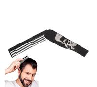 Peigne À Barbe Hommes,Brosse et Peigne Barbe - Brosse Portable Pliable en Acier Inoxydable pour Toilettage Maison Voyage Styling Homme