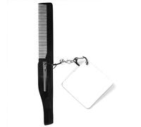 Peigne à barbe pliable avec moustache - Petit peigne de poche pour homme - Toilettage quotidien et soins capillaires