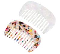 Peigne à boucler antistatique pour femme - Peigne à cheveux avec grande denture - Peignes incassables - Brosse à cheveux grossière - Couleur large - Pour boucles et cheveux longs - Pour homme et femme