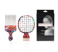 Peigne à boucles | Brosse éponge à cheveux bouclés pour homme et femme | Brosse à boucles torsadées ondulées pour barbier et coiffure personnelle