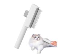 Peigne à chat | Peigne anti-puces avec dents en métal pour chats - Accessoire autonettoyant pour soins à domicile, voyage, appartement, intérieur et extérieur