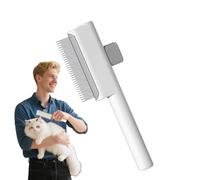 Peigne à chat pour chat avec dents en métal | accessoire autonettoyant pour soins à domicile, voyage, appartement, intérieur et extérieur