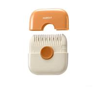 Peigne à cheveux 2 en 1 avec fonction tondeuse pour gérer les pointes fourchues et créer des lignes de frange propres, adapté pour un toilettage régulier (orange)