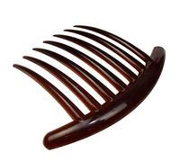 Peigne à cheveux à dents larges - Incassable - Bonne prise en main - Clip latéral pour femmes et filles - Peignes noirs et café pour peignes épais pour femmes