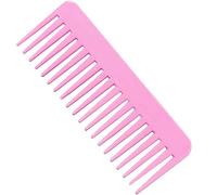 Peigne à cheveux à dents larges non statiques, peigne de coiffure pour cheveux épais, longs et bouclés, sans poignée, dents rondes, réduit la perte de cheveux et la casse, shampooing douche D