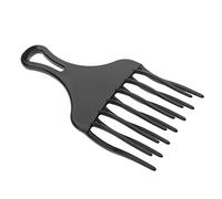 Peigne à cheveux afro en plastique démêlant perruque tresse brosse à cheveux Noir