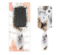 Peigne à cheveux antistatique avec coussin d'air - Brosse à cheveux pour chien et chiot - Animaux domestiques - Brosse de massage carrée pour femme et fille