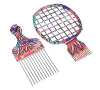 Peigne à Cheveux Bouclés pour Hommes, Brosse Torsadée en ABS pour une Coiffure Efficace, Peigne Multifonctionnel à Insertion D'épingle en Acier et Pic torsadé en Fer en