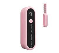 Peigne à cheveux - Brosse lissante ionique | Peigne chaud, lisseur à brosse chaude pliable, 2000 mAh HotComɓ, lisseur portatif pour cheveux pour fêtes à thème, fêtes d'anniversaire