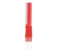 Peigne à cheveux courts britanniques pour chat - Double face - Pour salon - Avec support en acier - Pour femme - Belle brosse à cheveux (rouge, taille unique)