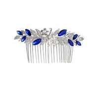 Peigne à cheveux de mariage bleu saphir de rêve, accessoires for cheveux de mariée