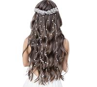 Peigne à cheveux de mariée - Matériau durable, taille de mesure 10 x 5 cm, accessoires de photographie de danse, 30 g en blanc | Coiffe coiffante pour femmes et filles