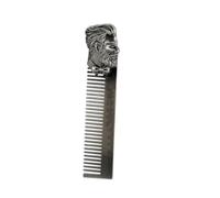 Peigne à Cheveux de Poche en Acier Inoxydable, Multifonction pour Homme | Surface Lisse, Antistatique et Résistante à Chaleur, Ouvre-bouteille Intégré