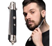 Peigne à cheveux de poche - interrupteur à ressort de 5,1 cm, peigne pliable automatique, brosse à déploiement rapide | Appareil de toilettage polyvalent pour barbe et moustache, style de tête, cadeau