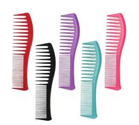 Peigne à cheveux durable à dents fines et à dents larges en résine antistatique, peigne de coiffure pour femmes et filles (canapé double 2)