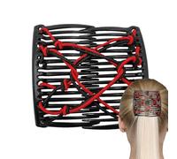 Peigne À Cheveux Élastique - Clip De Peigne Vintage Magique | Accessoires Créatifs Pour, Peignes À Cheveuxx Extensibles, Pince À Cheveux À Double Peiigne | Stretchy Magic Hair Grips - Bun Low,