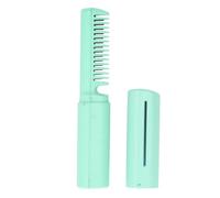 Peigne à Cheveux électrique, Poignée Ergonomique, Mini Brosse à Lisser Fil Rechargeable avec Chauffage Uniforme, Facile à Utiliser, Portable pour les Voyages (GREEN)
