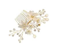 Peigne à cheveux élégant avec perles et cristaux pour mariage et occasions spéciales