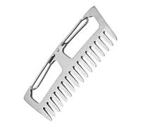 Peigne à cheveux en alliage de titane | Porte-clés mousqueton extérieur | Peigne multi-usage pour le camping et la randonnée | Porte-clés en métal pour l'alpinisme | Outil pratique pour les actes