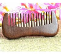 Peigne à cheveux en bois de santal chinois naturel rouge