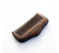 Peigne à cheveux en bois de santal noir et doré, 10,2 cm, dents étroites, peignes en bois pour coiffer les cheveux