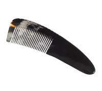 Peigne à Cheveux en Corne de Bœuf, Noir, Démêlant et Stylisant | Finition Polie, Usage pour Cuir Chevelu et Cheveux, Style Classique Élégant, Format Poche Réutilisable