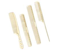 Peigne À Cheveux En Métal Aluminium Coupe Fine Salon De Coiffure Queue Démêlante Pour Femmes Et Hommes Ensemble Peignes Coiffure Métal