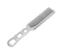 Peigne à Cheveux en Métal, Aluminium Fine à Dents Coupe Coupe Peigne Plaque Plate à Calipper Peigne Coiffure de Toilettage pour les Stylistes et les Barbiers Professionnels