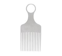 Peigne à cheveux en métal - Pic de coiffage en aluminium - Outil de démêlage antidérapant afro bouclé - Peigne ergonomique léger - Accessoire de soin durable - Accessoire de toilettage pour cheveux