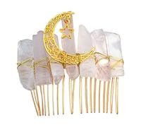 Peigne à cheveux en pierre naturelle pour décoration de mariage style bohème