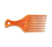 Peigne à cheveux en plastique à dents larges - Outil de coiffure afro portable - Outil de coiffure ABS - Convient aux hommes et aux femmes