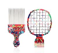 Peigne à cheveux - Ensemble d'éponges à cheveux | Brosse à cheveux ondulée | Brosse éponge | Outil de barbier pour coiffure personnelle et professionnelle