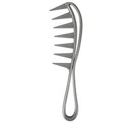 Peigne À Cheveux Épais À Dents Extra Larges - Empêche Les Enchevêtrements De Cheveux, Peigne À Cheveux Bouclés Avec Poignée Confortable | Peigne À Cheveux Ondulés Démêlant En Dents De Requin, Cheveux