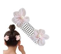 Peigne à cheveux - Épingles à cheveux en forme de fleur, peignes latéraux de fixation pour cheveux cassés, tenue solide, accessoire de coiffure polyvalent avec prise en main durable, parfait pour les