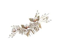 Peigne à cheveux floral fait à la main avec cristaux pour mariée ou demoiselle d'honneur Style ethnique Accessoires de coiffure