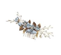 Peigne à cheveux floral fait à la main avec cristaux pour mariée ou demoiselle d'honneur Style ethnique Accessoires de coiffure