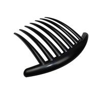 Peigne à cheveux français torsadé 7 dents pour coquillage souple côté français antidérapant