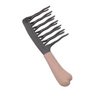 Peigne à cheveux interactif à double dents ondulées pour stimuler le cuir chevelu et réduire les nœuds pour enfants améliorer l'interaction brosse à dents incurvées