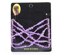 Peigne à cheveux magique avec perles, double peigne extensible, disque à cheveux, design tendance, maintient les cheveux fermement, pour tous les types de cheveux, longs, courts, (Violette)
